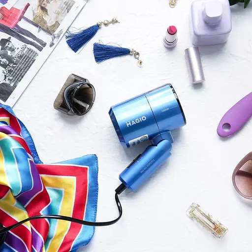 Потужний якісний складаний фен для сушки і укладання волосся Magio MG-151 з дифузором - фото 5