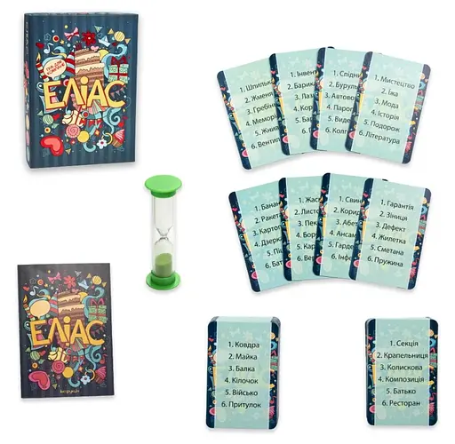 Настільна гра Еліас, розважальна, Стратег, 30776 (українською)