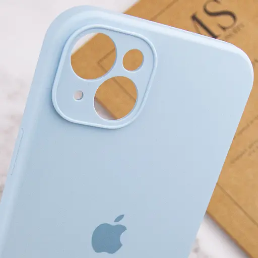 Чохол Epik Silicone Case Full Camera Protective (AA) для Apple iPhone 14 (6.1) Блакитний/Sweet Blue - фото 6