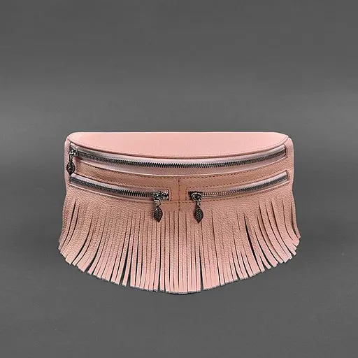 Шкіряна жіноча сумка на пояс Spirit рожева - фото 10