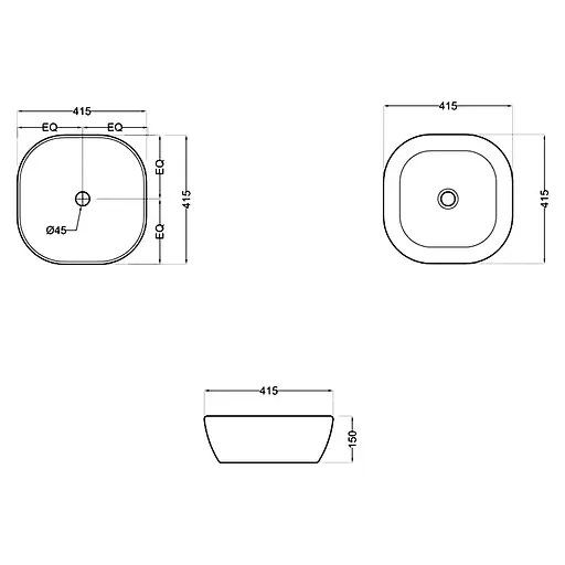 Умивальник Jaquar 40 см JDS-BLM-25911 - фото 2