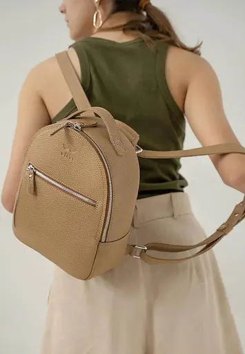 Кожаный рюкзак Groove S карамель флотар - фото 4