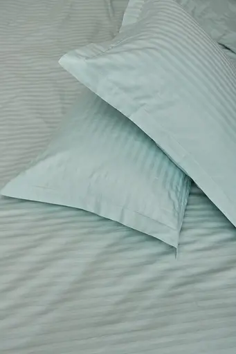 Комплект постельного белья Moon&Star King Size 220x240 наволочки 4х70х70 Stripe Mint Satin Stripe - фото 6