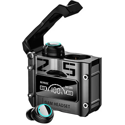 Навушники бездротові TWS M25 з Павер Банком 2000 mah Кейс Black, навушники Black (16068) - фото 1