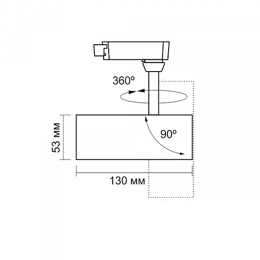 LED светильник трековий VIDEX 10W 4100K черный - фото 6