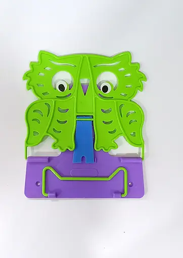 Підставка для книг №4 "Сова" 631569 Irbis пластикова, в пакеті (4820098991365) Зелено-фіолетовий Вид 11 - фото 1