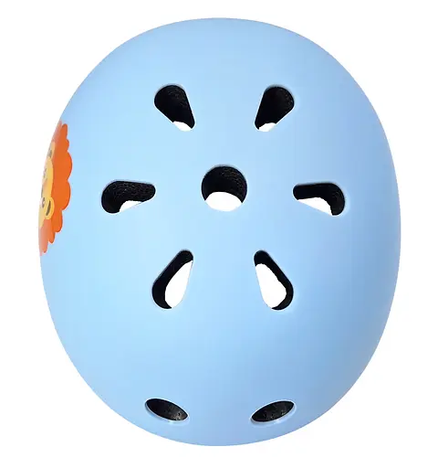 Комплект дитячий шолом та захист Yongkang GB24429-2009 S (5-9 р) блакитний лев (G0001885) - фото 6