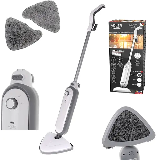 Парова швабра Adler AD 7057 1300Вт/ 380мл/ 25 г/хв/ біла - фото 4