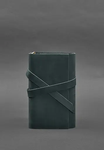 Шкіряний блокнот (Софт-бук) 1.0 зелений - фото 2