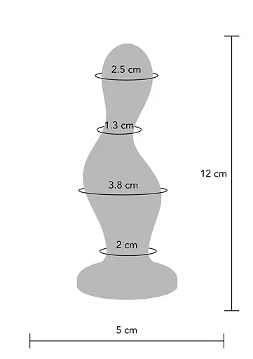 Анальная пробка TOYJOY The Hitter Buttplug 13 см (синий) - фото 13