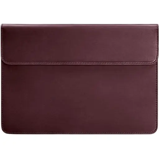 Кожаный чехол-конверт BlankNote на магнитах для ноутбука Универсальный Бордовый Crazy Horse - фото 1