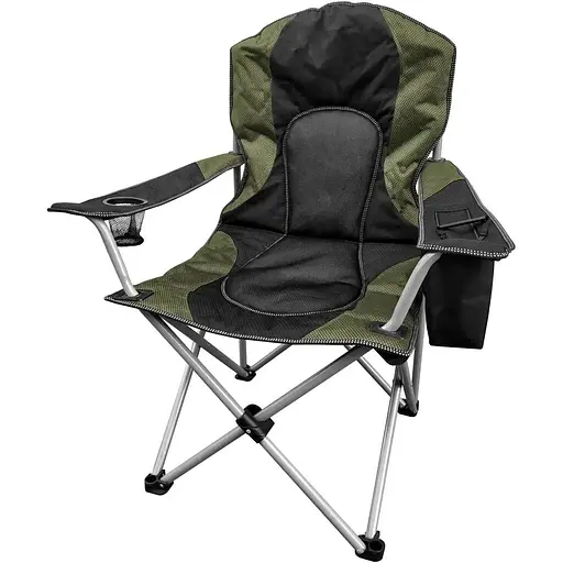 Крісло Time Eco TE-17 SD-140 портативне чорно-зелене - фото 1