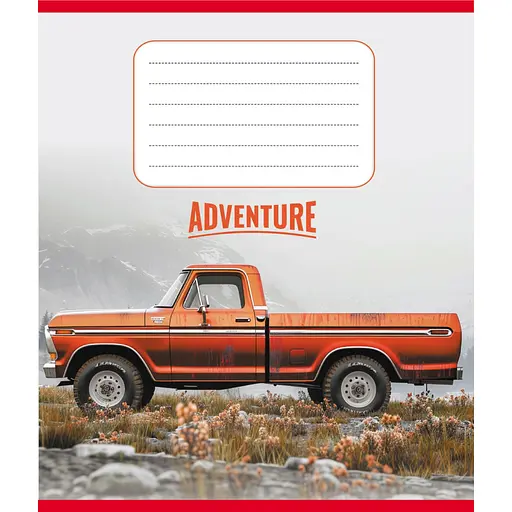 Тетрадь ученическая "Пикап" Leader 024-560060L-5 в линию, 24 листа - фото 1