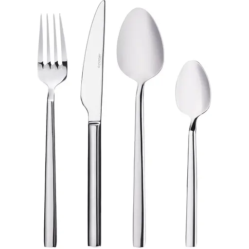 Набір столових приладів з 24 предметів на 6 персон Ardesto Black Mars Bergmann (AR0724BES)