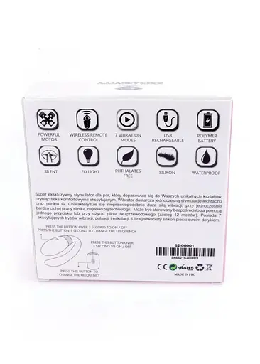 Вібратор Boss Series V-Vibe 9 см рожевий - фото 9