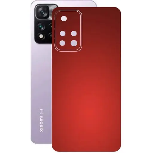 Защитная пленка StatusSKIN для Xiaomi 11i Hyper Charge 2022 Корпус Винил красный, матовый