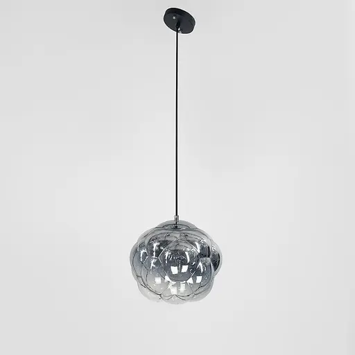 Подвес с фактурным стеклянным плафоном в цвете хром | Line F | Арт. 0619/1 Chrome - фото 7