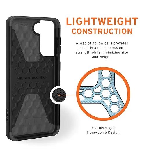 Оригінальний протиударний чохол UAG Civilian Samsung Galaxy S21 (6.2") Black 21281D114040 - фото 7