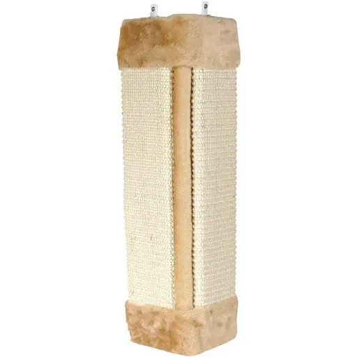 Дряпка Trixie для котів настінна кутова сизаль/плюш бежева 23x49 см [CD] - фото 1