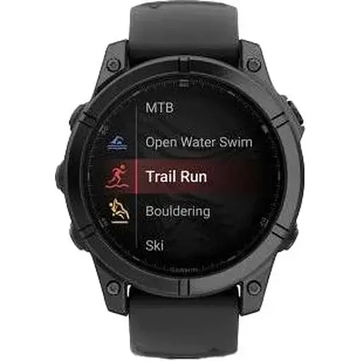 Смарт-часы Garmin Fenix E 47mm AMOLED Slate Gray Steel with Black Silicone Band 010-03025-03/01/13 - фото 9