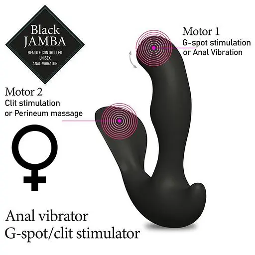 Анальний вібратор FeelzToys Jamba 12.3 см (чорний) - фото 3