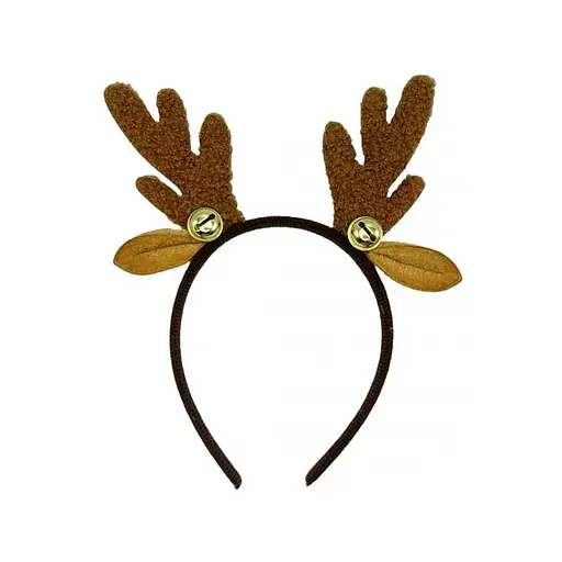 Обруч на голову Рожки и ушки с колокольчиком