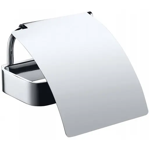 Тримач для туалетного паперу Bemeta Solo з кришкою 139112012 Хром - фото 1