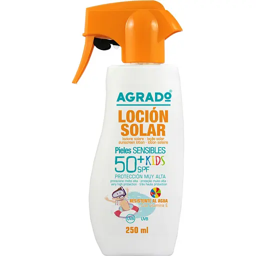 Лосьйон сонцезахисний для дітей Agrado Kids SPF 50+ 250 мл