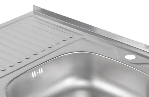 Кухонная мойка Brinex 6080-R 0.6 мм, накладная BRIN6080RSAT06 - фото 5