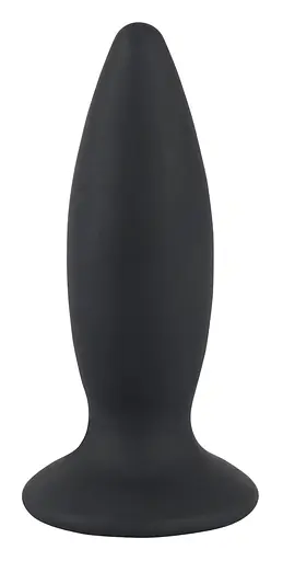 Анальна пробка Black Velvets Rechargeable Plug M 12.5 см (чорний)