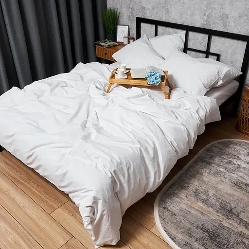 Комплект постельного белья Moon&Star Бязь Gold Люкс Soft Elegance Полуторный 143х210 наволочки 4х50х70 - фото 4