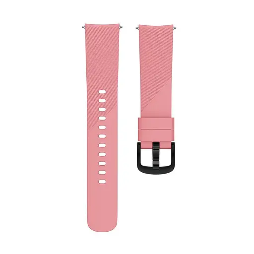 Ремінець силіконовий Tamister для годинника 20 мм Type B рожевий - фото 2