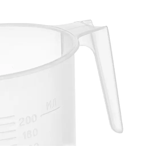 Стакан мірний пластмасовий прозорий з ручкою для харчових продуктів 200 мл, Господар Прозорий 87921 - фото 3
