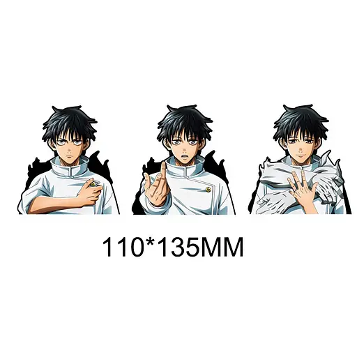 Голографічна наклейка Магічна битва Jujutsu Kaisen Мегумі Фусигуро hs 18 - фото 1