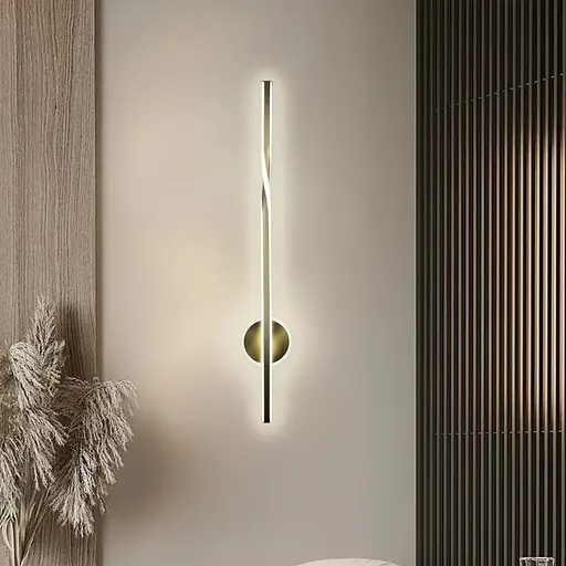 Удлиненное светодиодное латунное бра 80 см 4000K Line F Арт. WB32/800 AB - фото 1