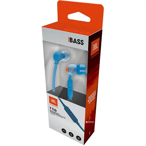 Наушники JBL T110 Blue (JBLT110BLU) - фото 6