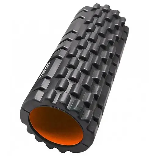 Масажний ролик (роллер) Power System PS-4050 Fitness Foam Roller Black/Orange (33x15см) (PS-4050_Orange) - фото 1