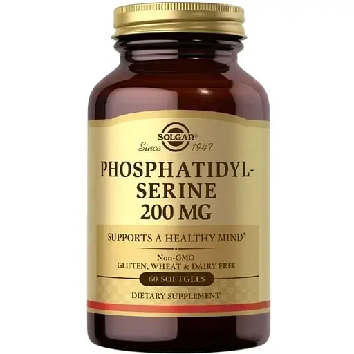 Натуральна добавка Solgar Phosphatidylserine 200 mg, 60 капсул