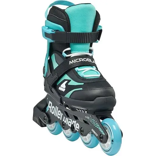 Ролики Rollerblade Microblade 36.5-40 Black/Light blue (1012-86B0751530-NK02-36.5-40) - фото 4