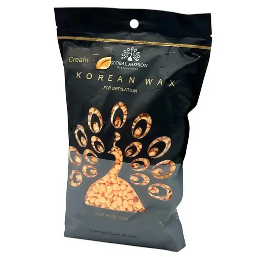 Горячий плёночный воск в гранулах Global Fashion Korean Cream 1000 г воск для депиляции лица и тела - фото 1