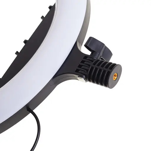 Кольцевая лампа блогера Brille с 3 держателями LED 24W CCT 36 см (TE-053) - фото 7
