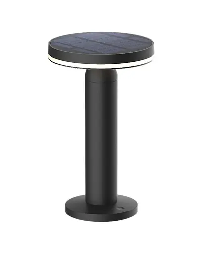 Вуличний світильник на сонячній батареї Zuma Line Carli LED 1x2W 2700K 180Lm IP44 чорний - фото 1