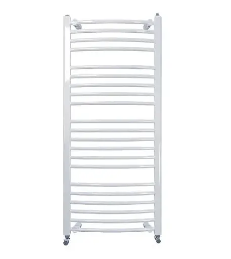 Рушникосушка водяна Heizung WG 21/55 вигнута 1210х550 мм 530 Вт Білий 30412 - фото 1