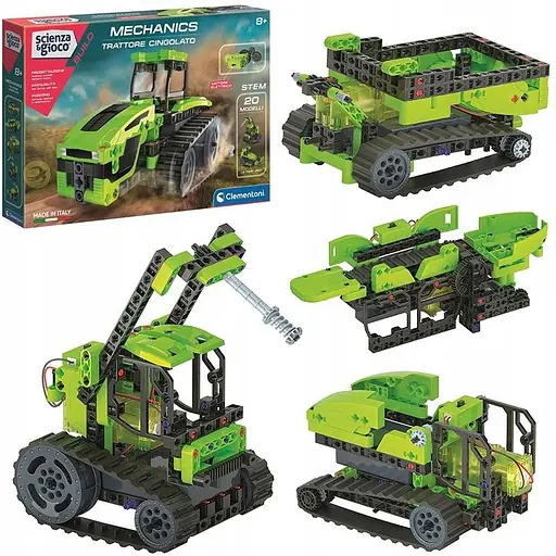 Інтерактивний конструктор 20 в 1 Гусиничні трактори - Clementoni 50689 - фото 5