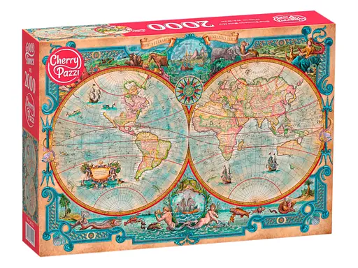 Пазли CherryPazzi Карта світу Великих відкриттів, 2000 елементів, 70x100 см, 50125