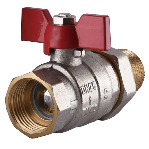 Кран кульовий прямий з американкою Solomon 1″ посилений 0021042 - фото 3