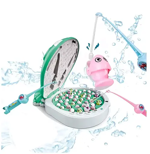 Риболовля Бегемот, звук англ., підсвічування, 44 рибки, 2 вудки, 156-8C (В асортименті) - фото 2