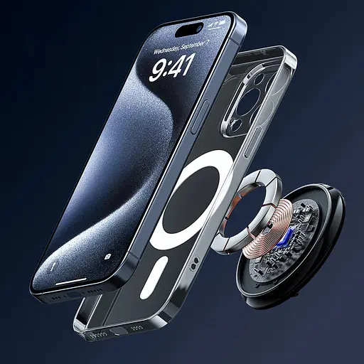 БЗП Acefast E19 Qi2 desktop 3-in-1 Black - фото 6