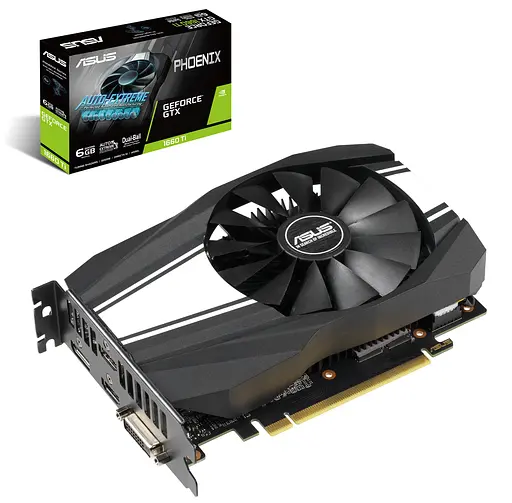 Видеокарта ASUS GTX 1660Ti 6Gb Phoenix (PH-GTX1660TI-6G) (GDDR6, 192 bit, PCI-E 3.0 x16) Б/у - фото 2