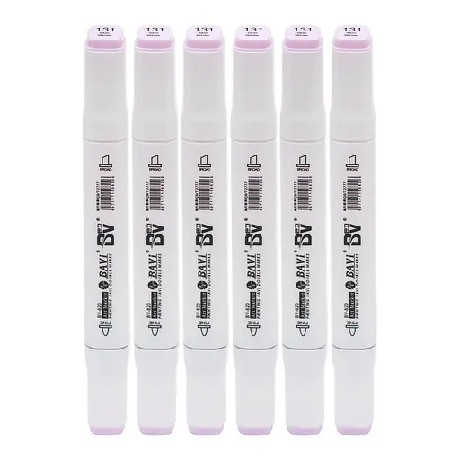 Скетч-маркер двусторонний Bavi №131, на спиртовой основе, 10 шт.